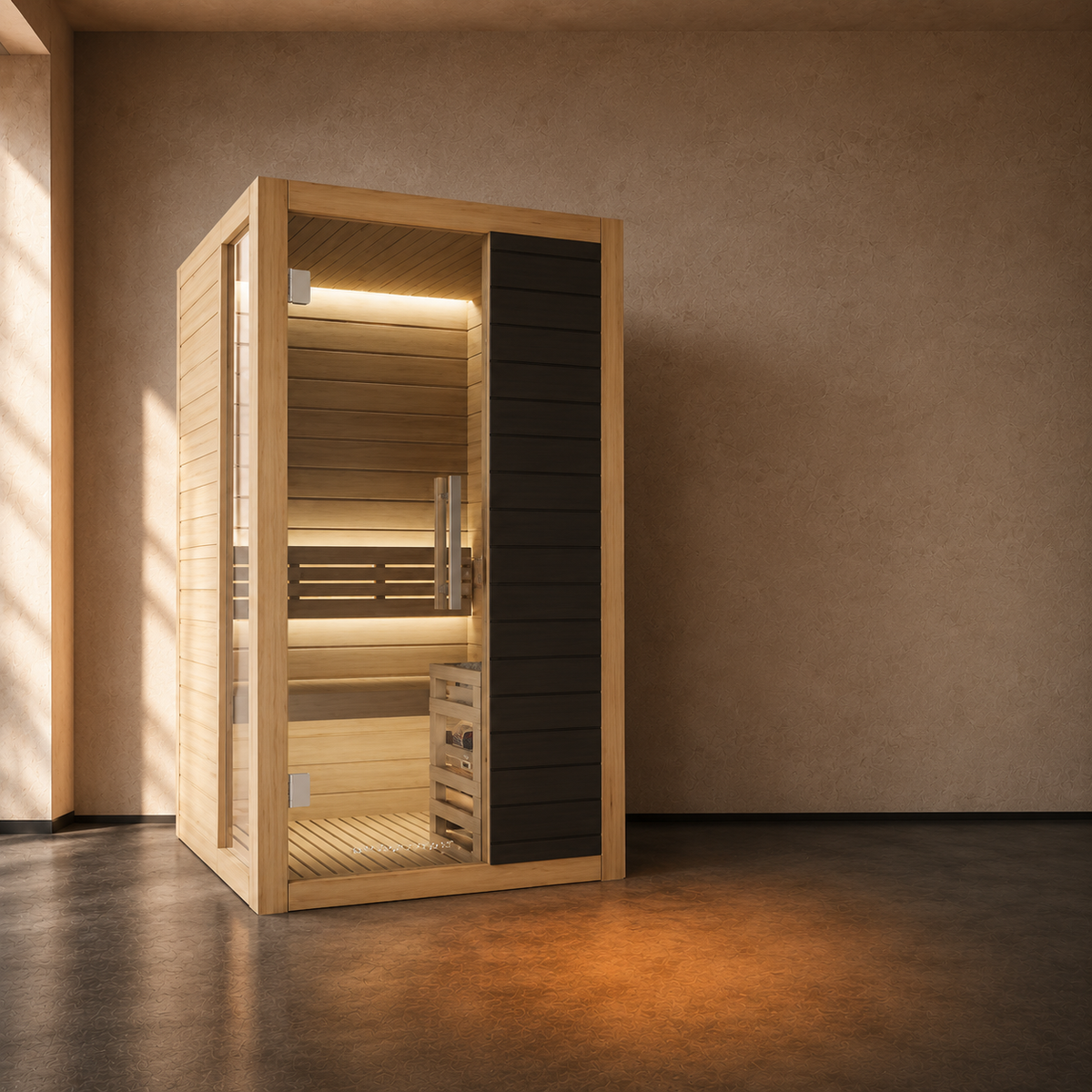 VILDEN Hearth Nook – 1-Person Traditional Sauna