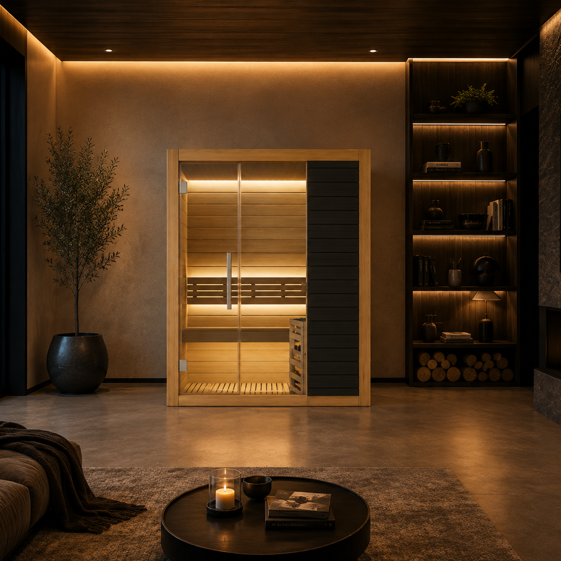 VILDEN Hearth Nook – 1-Person Traditional Sauna
