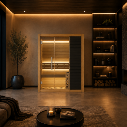 VILDEN Hearth Nook – 1-Person Traditional Sauna