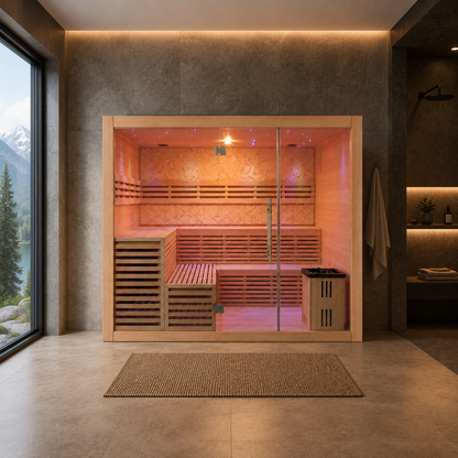 VILDEN Hearth Lodge – 5+ Person Traditional Sauna
