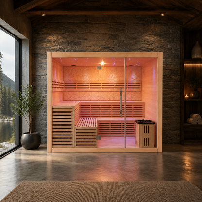 VILDEN Hearth Lodge – 5+ Person Traditional Sauna
