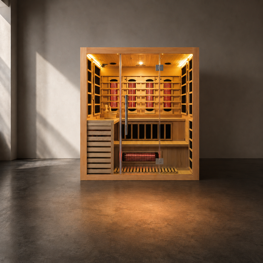 VILDEN Aurora Grand – 4-Person Hybrid Infrared & Traditional Sauna