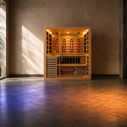 VILDEN Aurora Grand – 4-Person Hybrid Infrared & Traditional Sauna