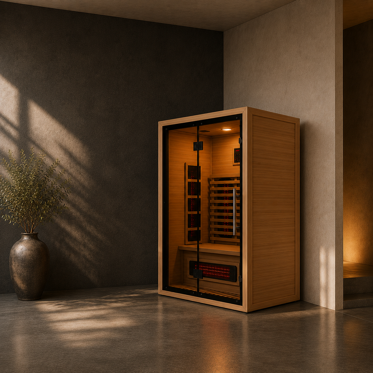 VILDEN Pure Glass Suite – 2-Person Infrared Sauna
