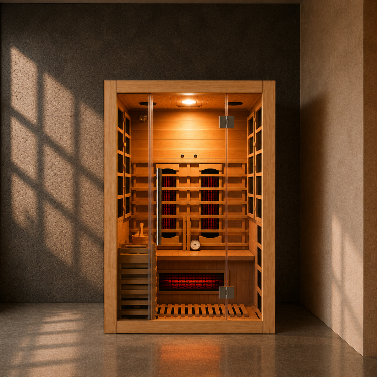 VILDEN Hybrid Flagship – 2-Person Infrared & Stove Sauna