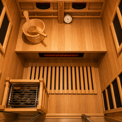 VILDEN Hybrid Flagship – 2-Person Infrared & Stove Sauna