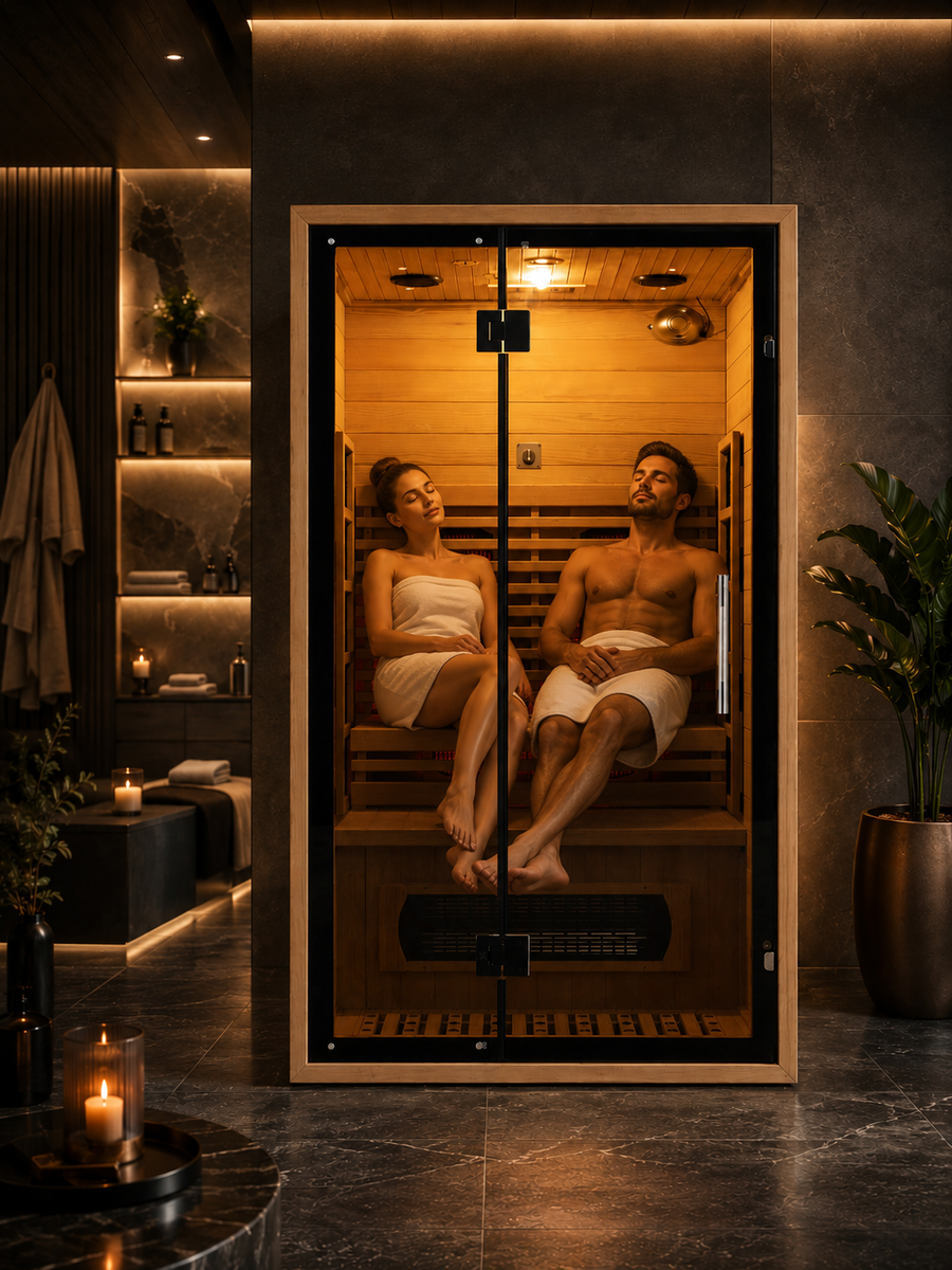 VILDEN Pure Glass Suite - 2-Person Minimalist Far-Infrared Wellness Suite