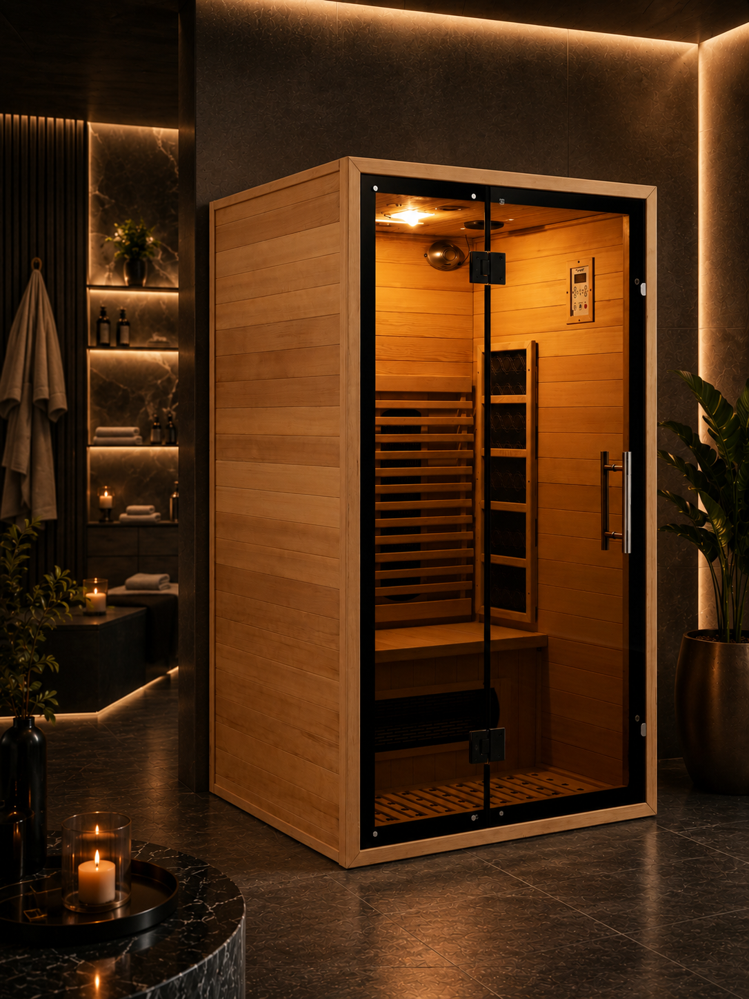 VILDEN Pure Glass Suite - 2-Person Minimalist Far-Infrared Wellness Suite